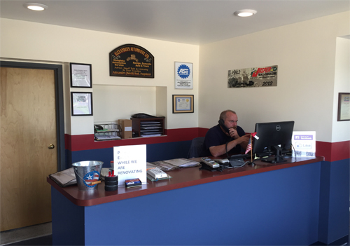 Alexanders Automotive customer service representative making appointments